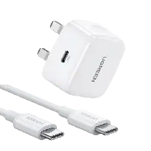 UGREEN CD137 20W TYPE-C FAST CHARGER SET WITH TYPE C TO TYPE C 1 METER CABLE